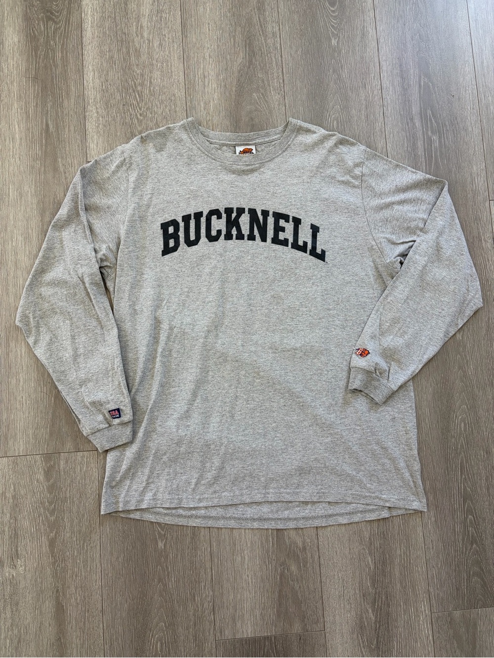 Vintage Rare Bucknell University Y2K 90s Long Sleeve Shirt Made In USA Men Large